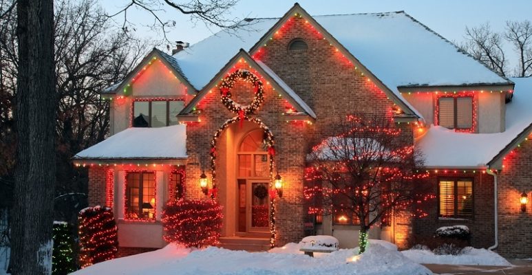 Christmas,Lights,As,Decoration